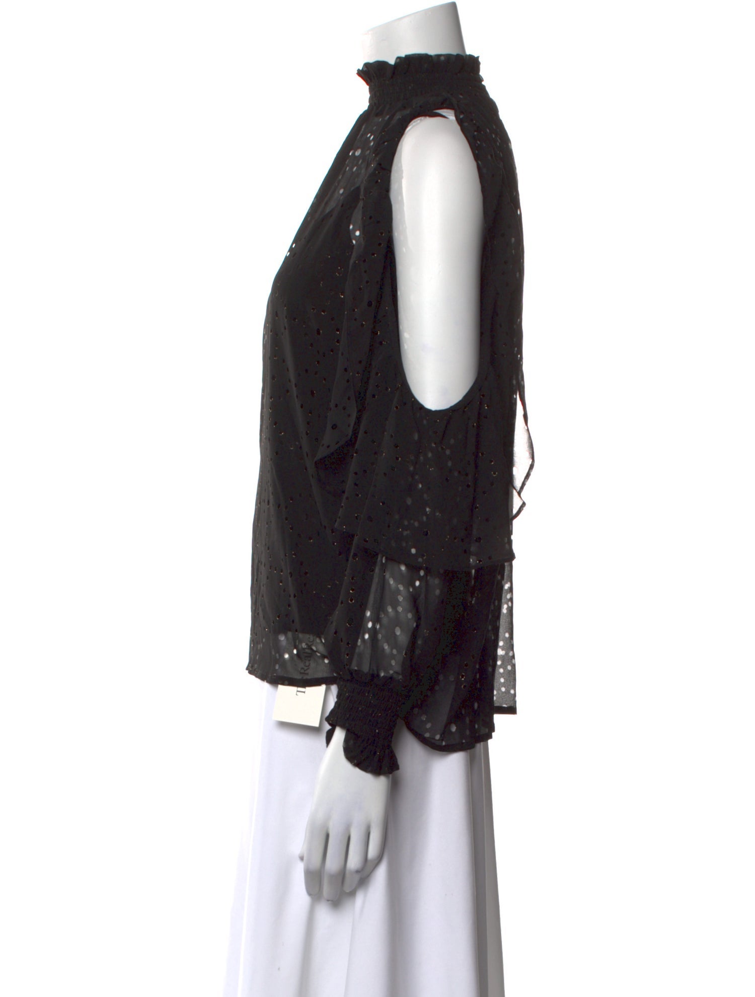 Maje Mock Neck Long Sleeve Blouse w/ Tags