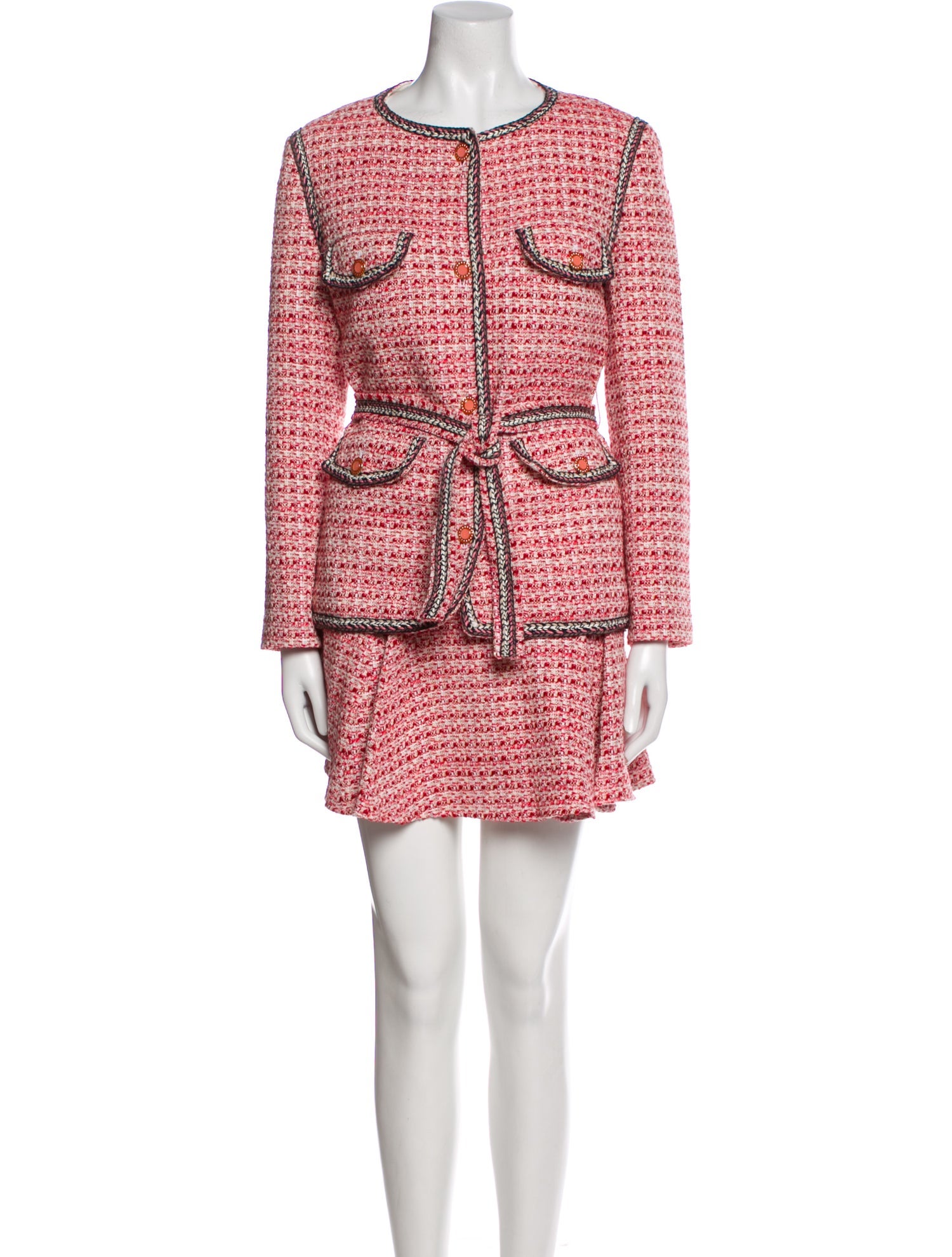 Maje Tweed Pattern Skirt Set w/ Tags