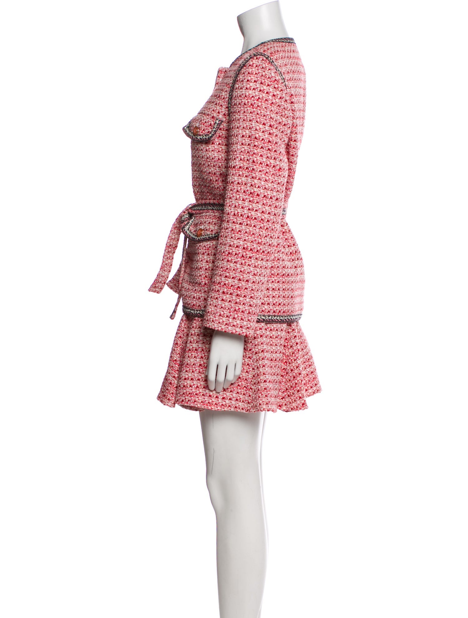 Maje Tweed Pattern Skirt Set w/ Tags