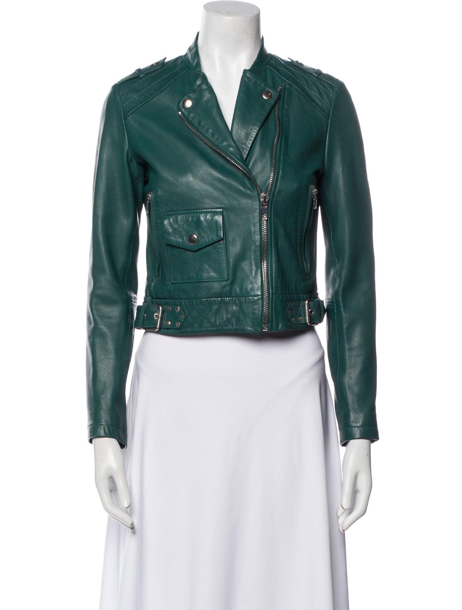 Maje Leather Biker Jacket