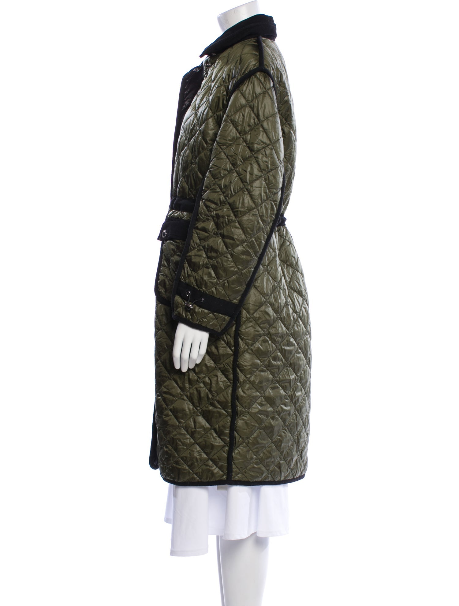 Maje Colorblock Pattern Faux Fur Coat