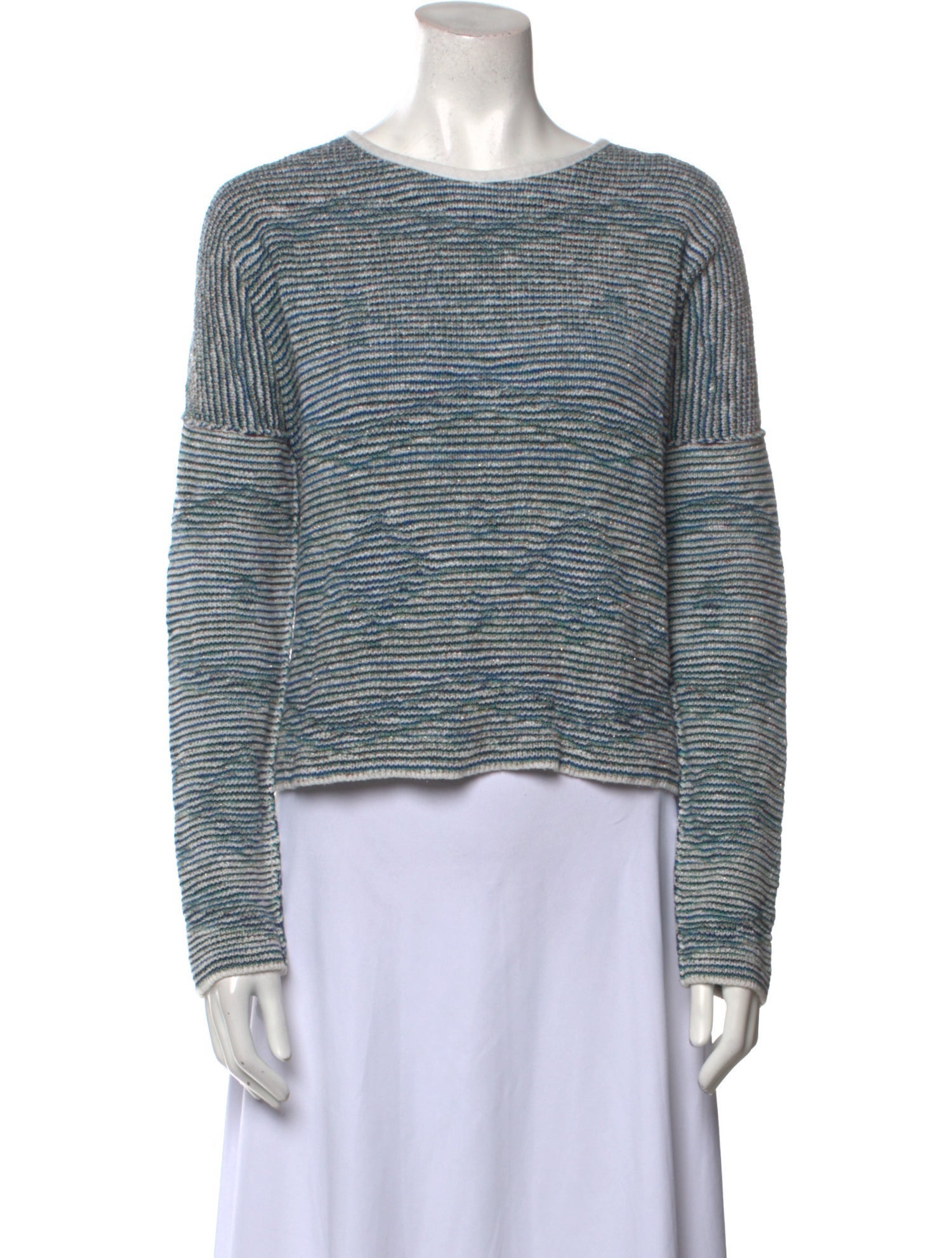 Maje Striped Bateau Neckline Sweater