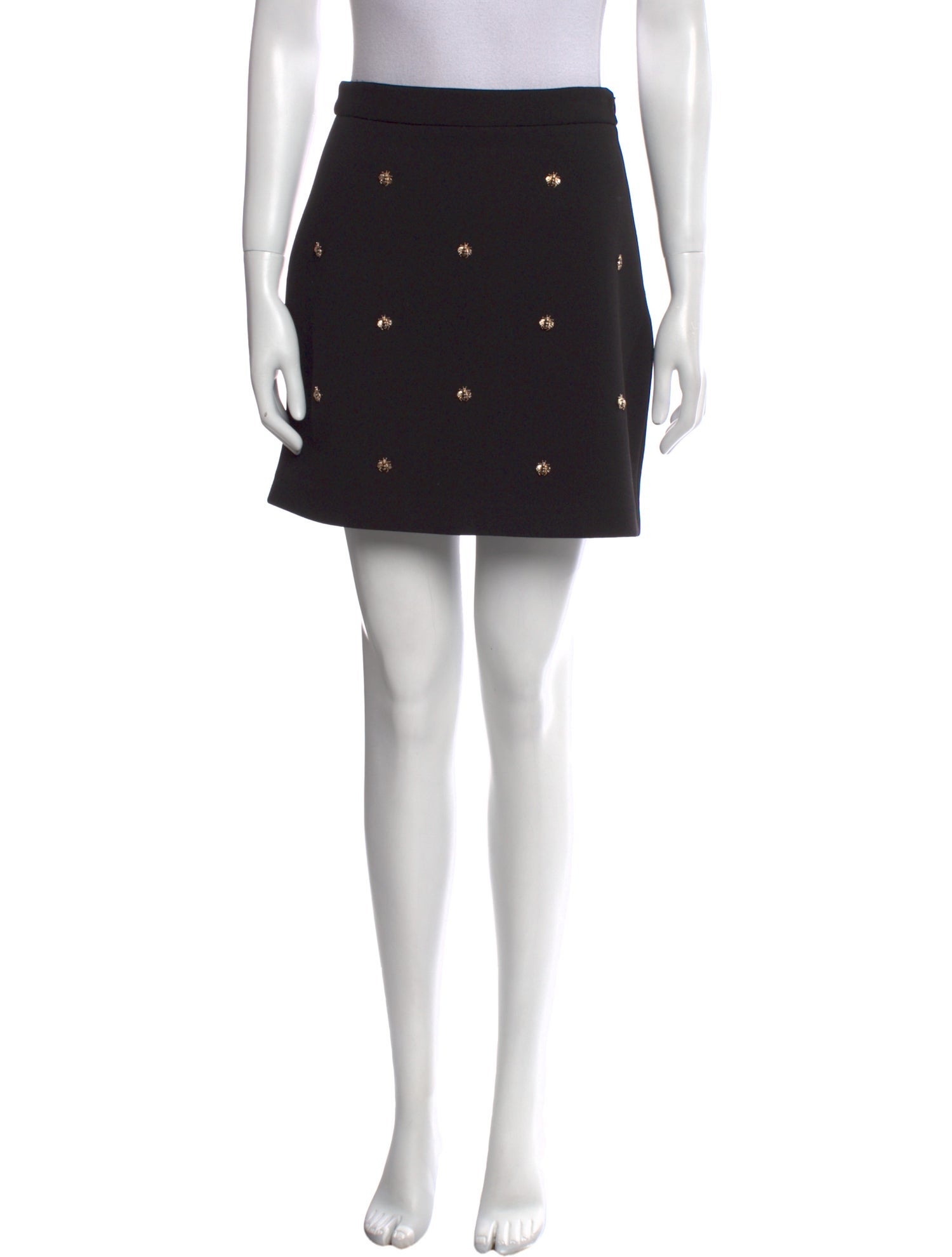 Maje Studded Accents Mini Skirt