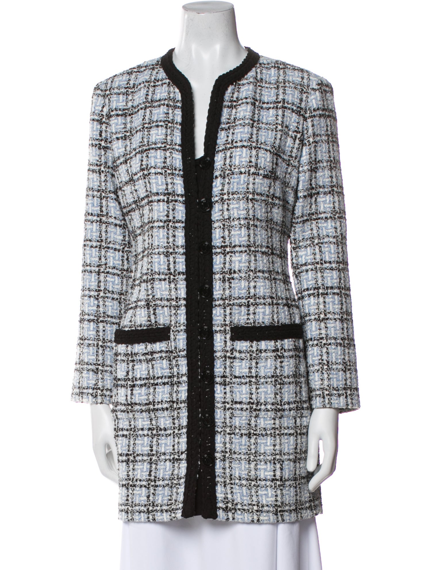 Maje Plaid Print Coat