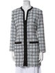 Maje Plaid Print Coat
