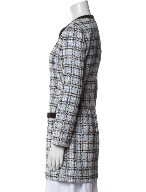 Maje Plaid Print Coat