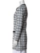 Maje Plaid Print Coat