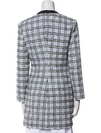 Maje Plaid Print Coat