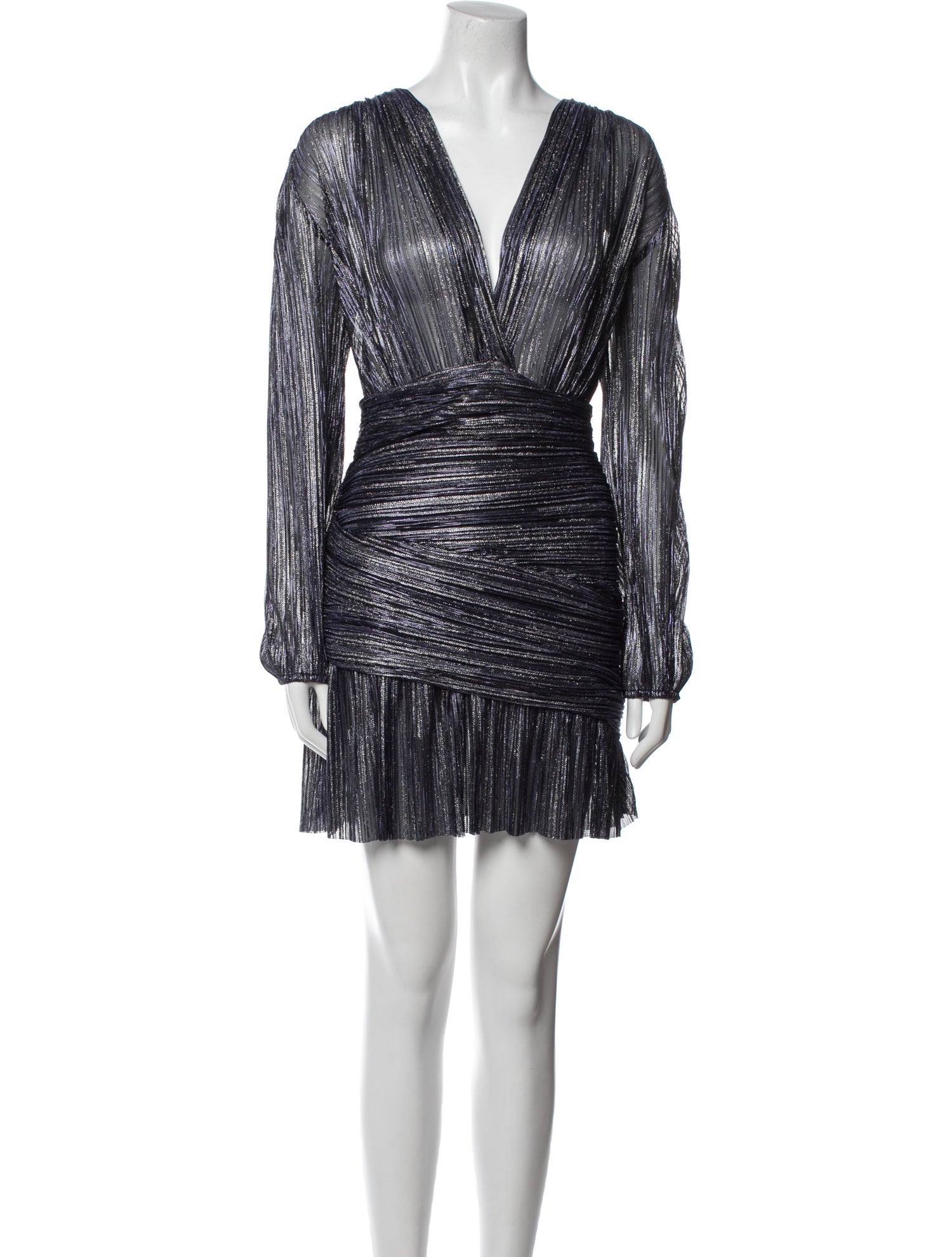 Maje V-Neck Mini Dress