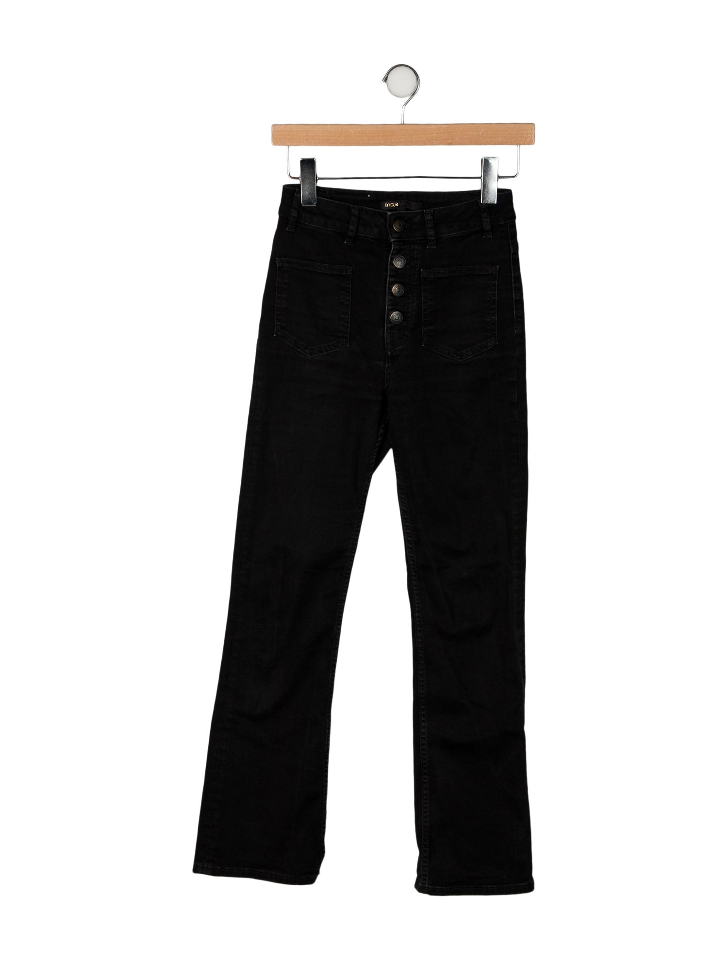 Maje High-Rise Straight Leg Jeans