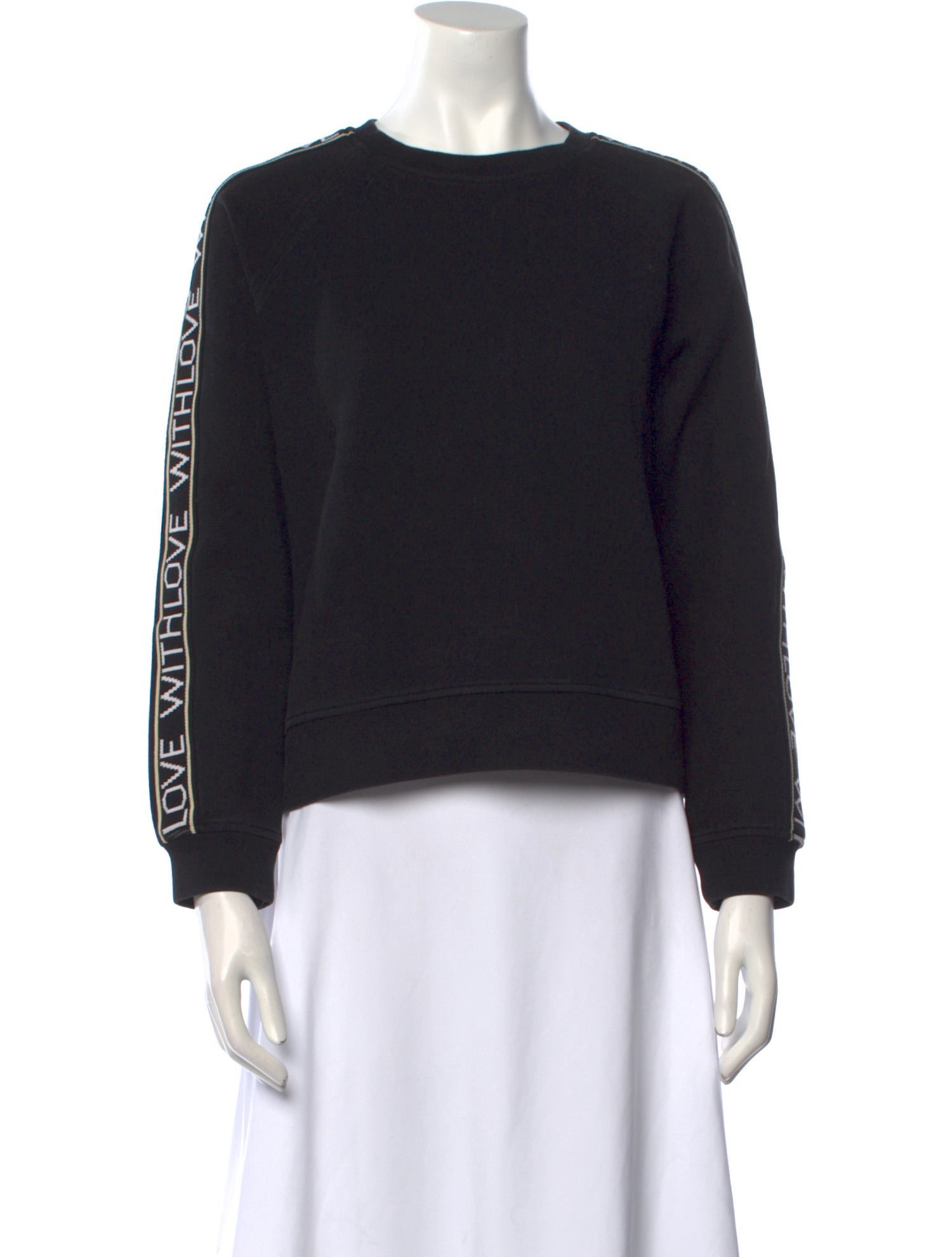 Maje Crew Neck Long Sleeve Sweatshirt