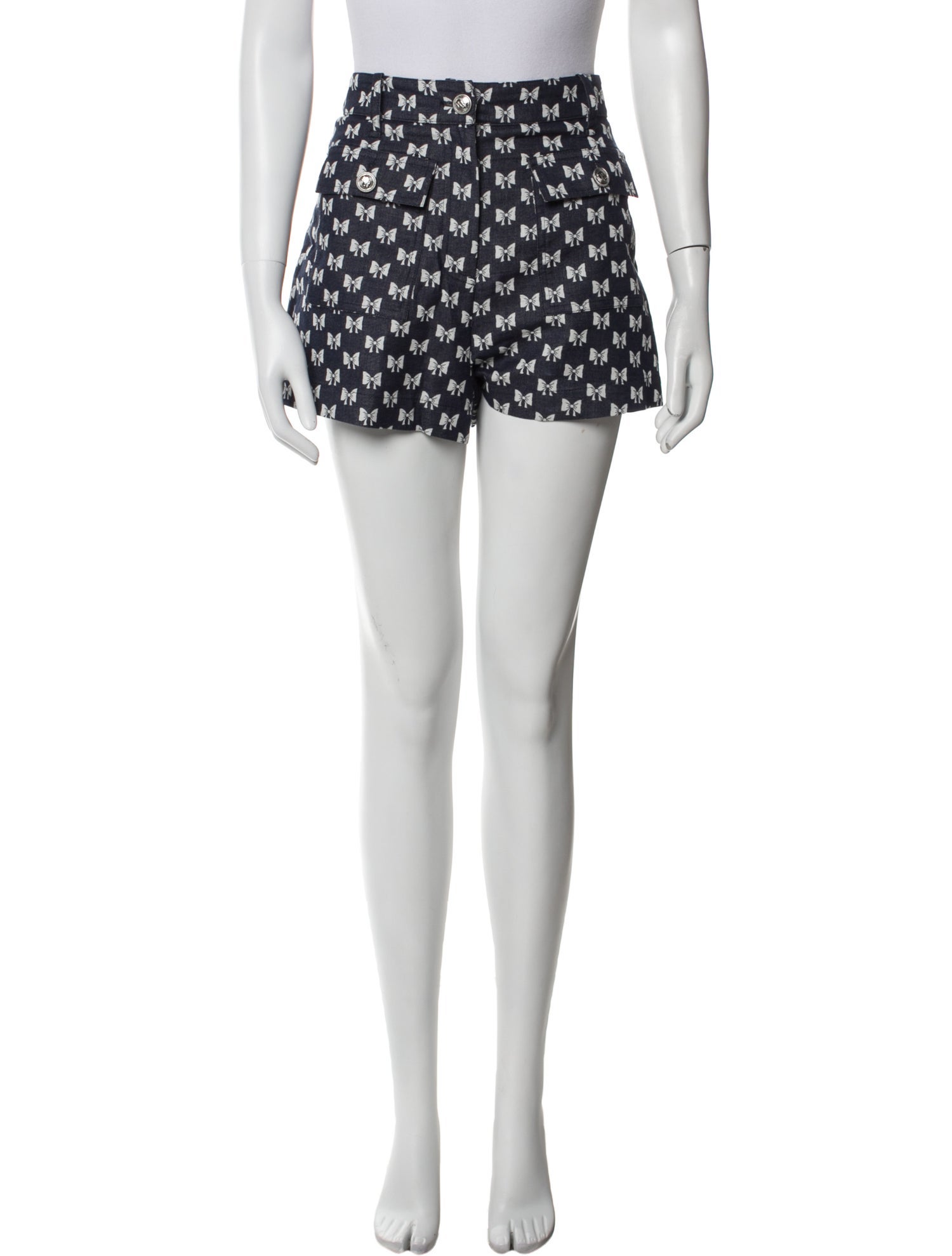 Maje Printed Mini Shorts