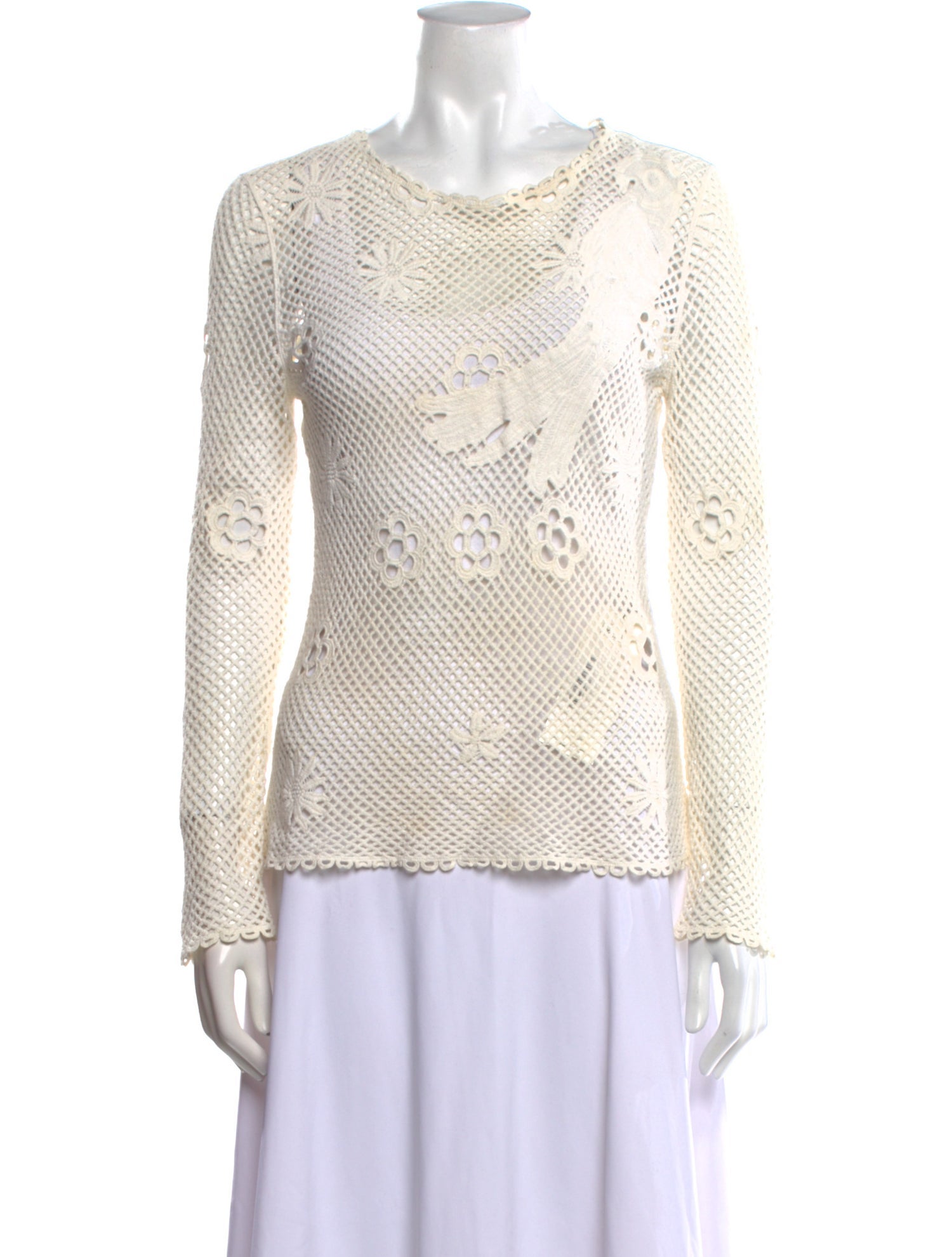 Maje Bateau Neckline Long Sleeve Sweatshirt