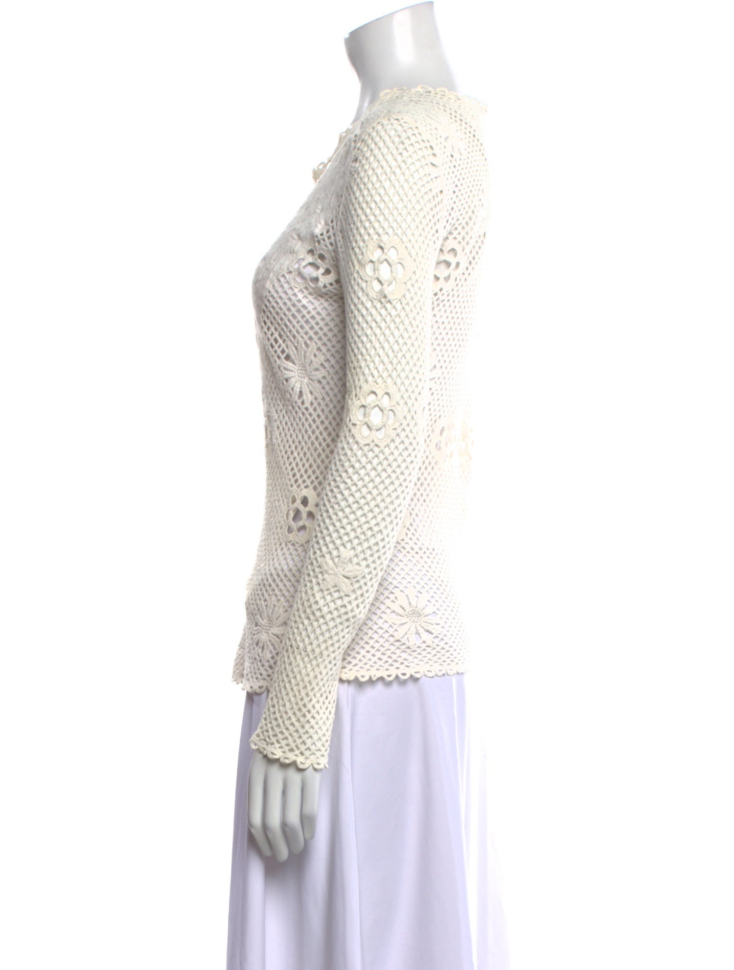 Maje Bateau Neckline Long Sleeve Sweatshirt