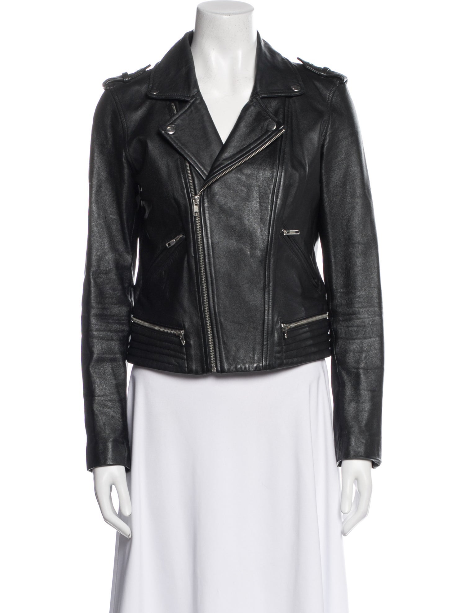 Maje Leather Biker Jacket