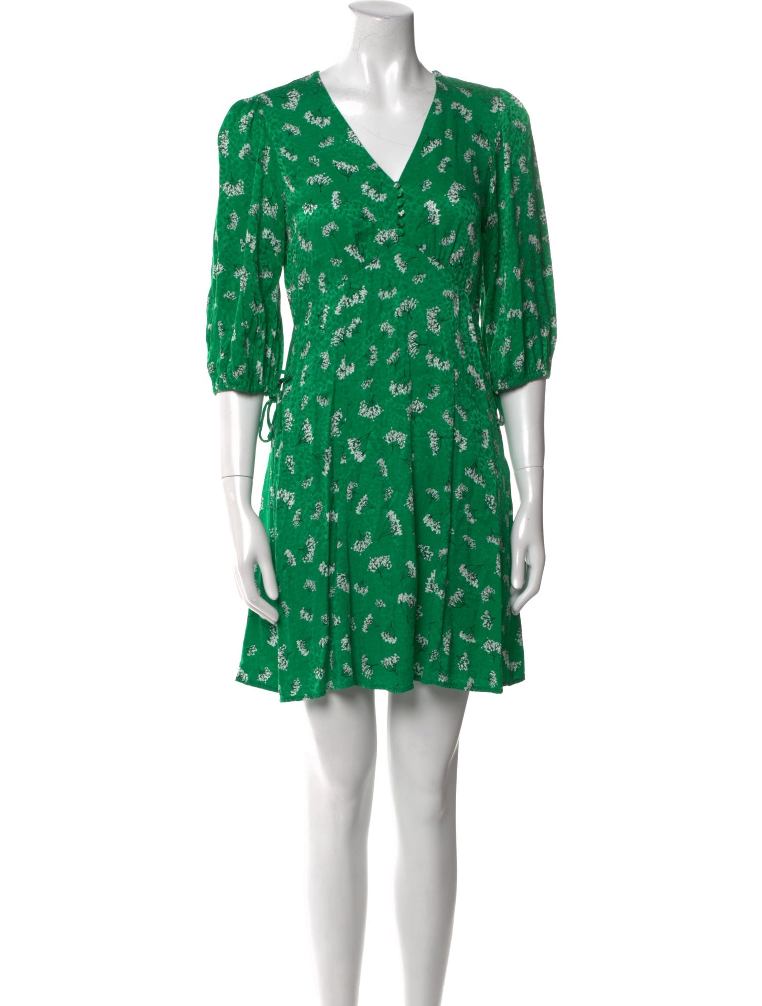 Maje Floral Print Mini Dress