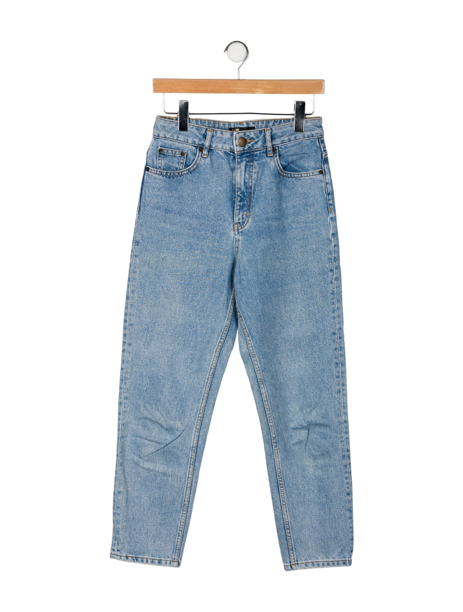 Maje High-Rise Straight Leg Jeans