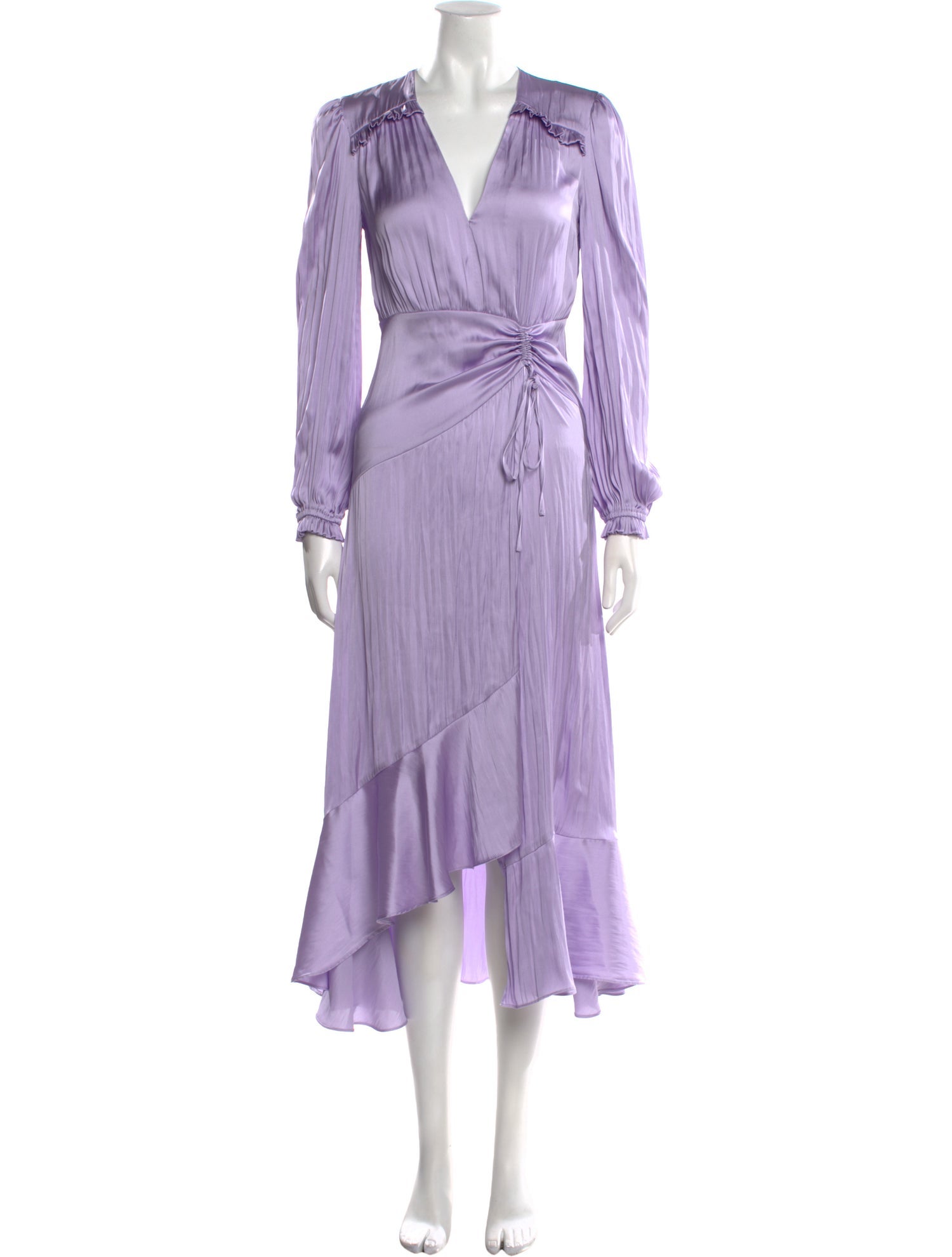 Maje V-Neck Long Dress