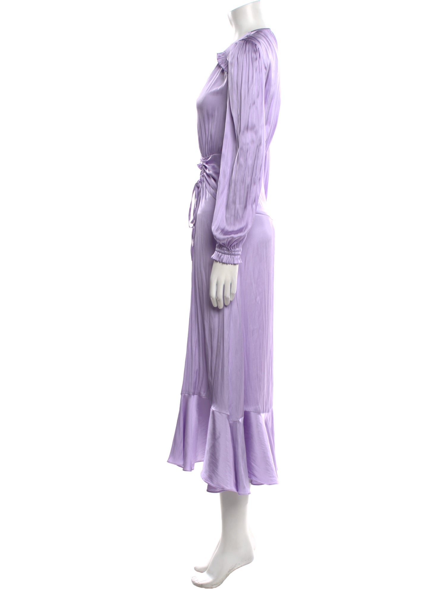 Maje V-Neck Long Dress