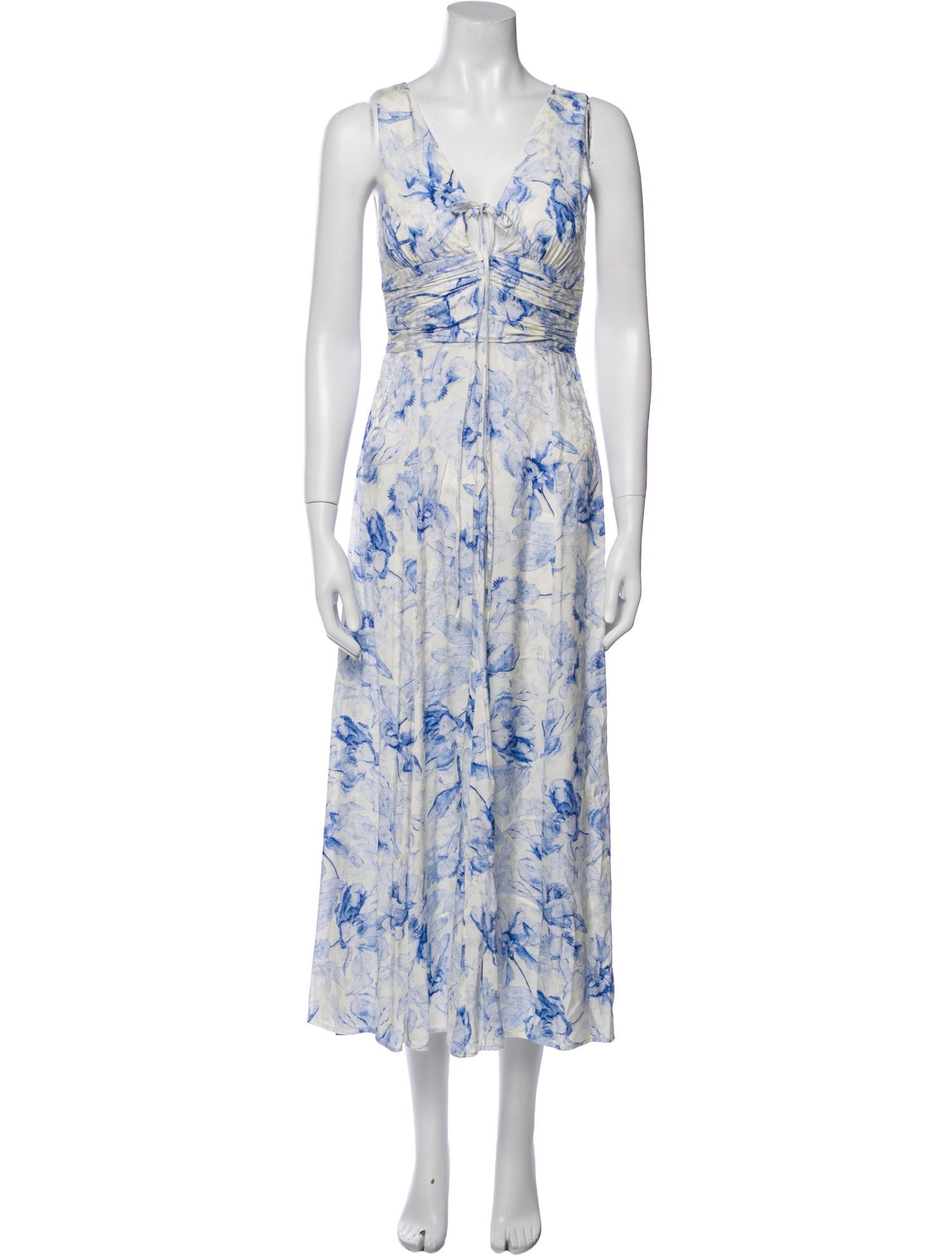 Maje Floral Print Long Dress