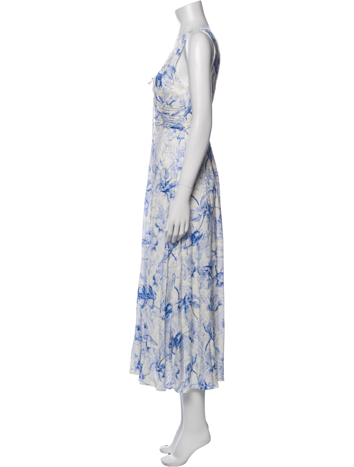 Maje Floral Print Long Dress