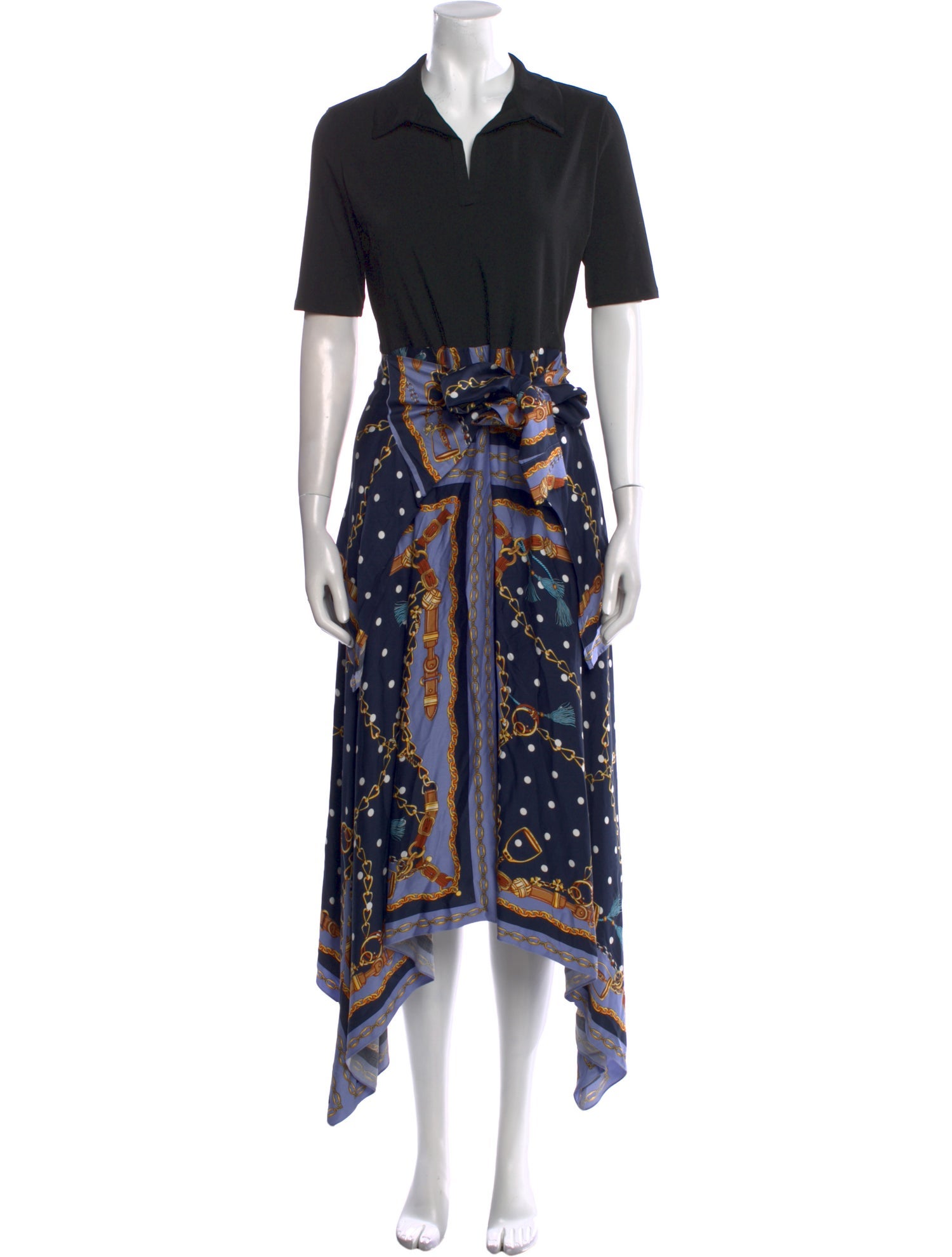 Maje Printed Long Dress