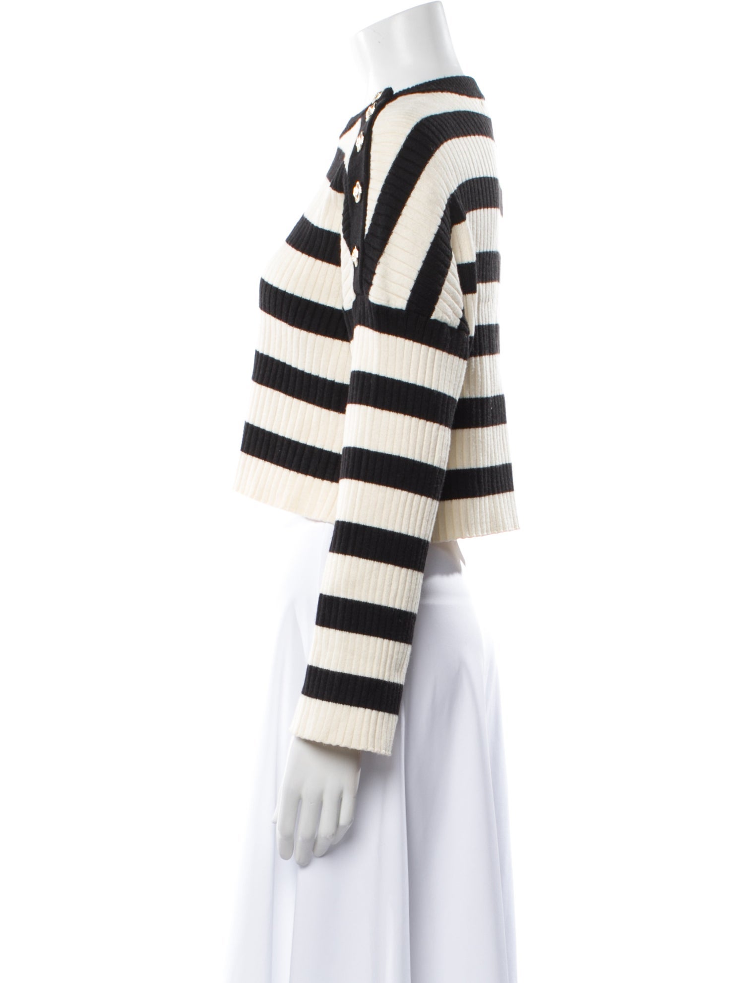 Maje Striped Crew Neck Sweater