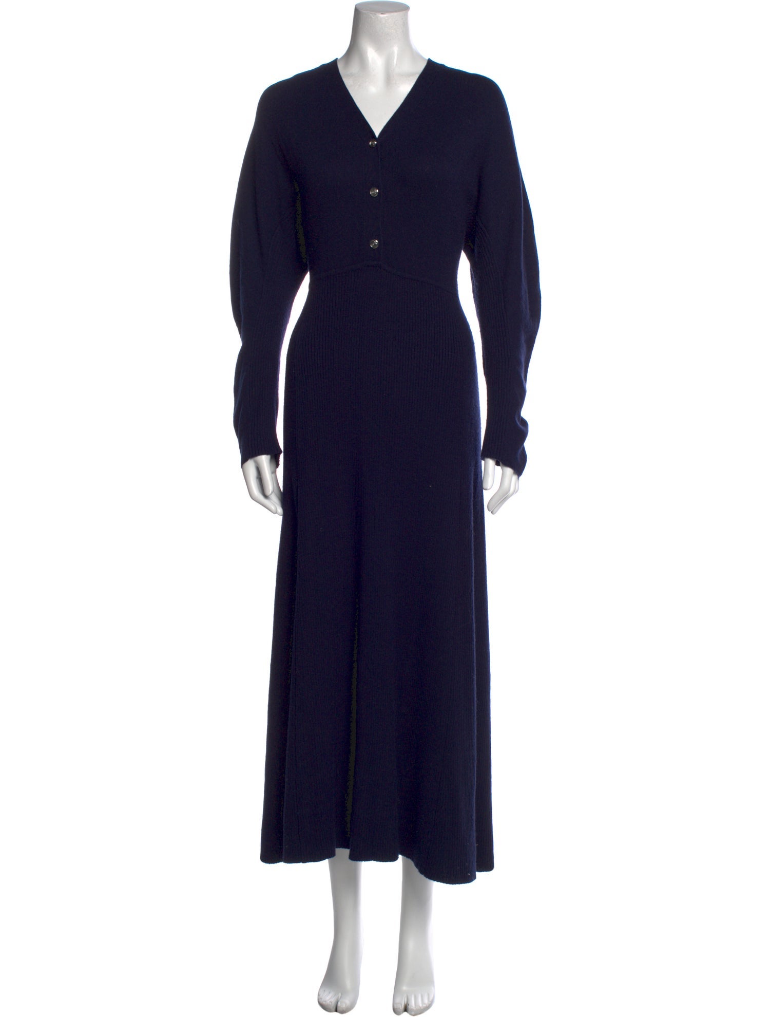 Maje V-Neck Long Dress