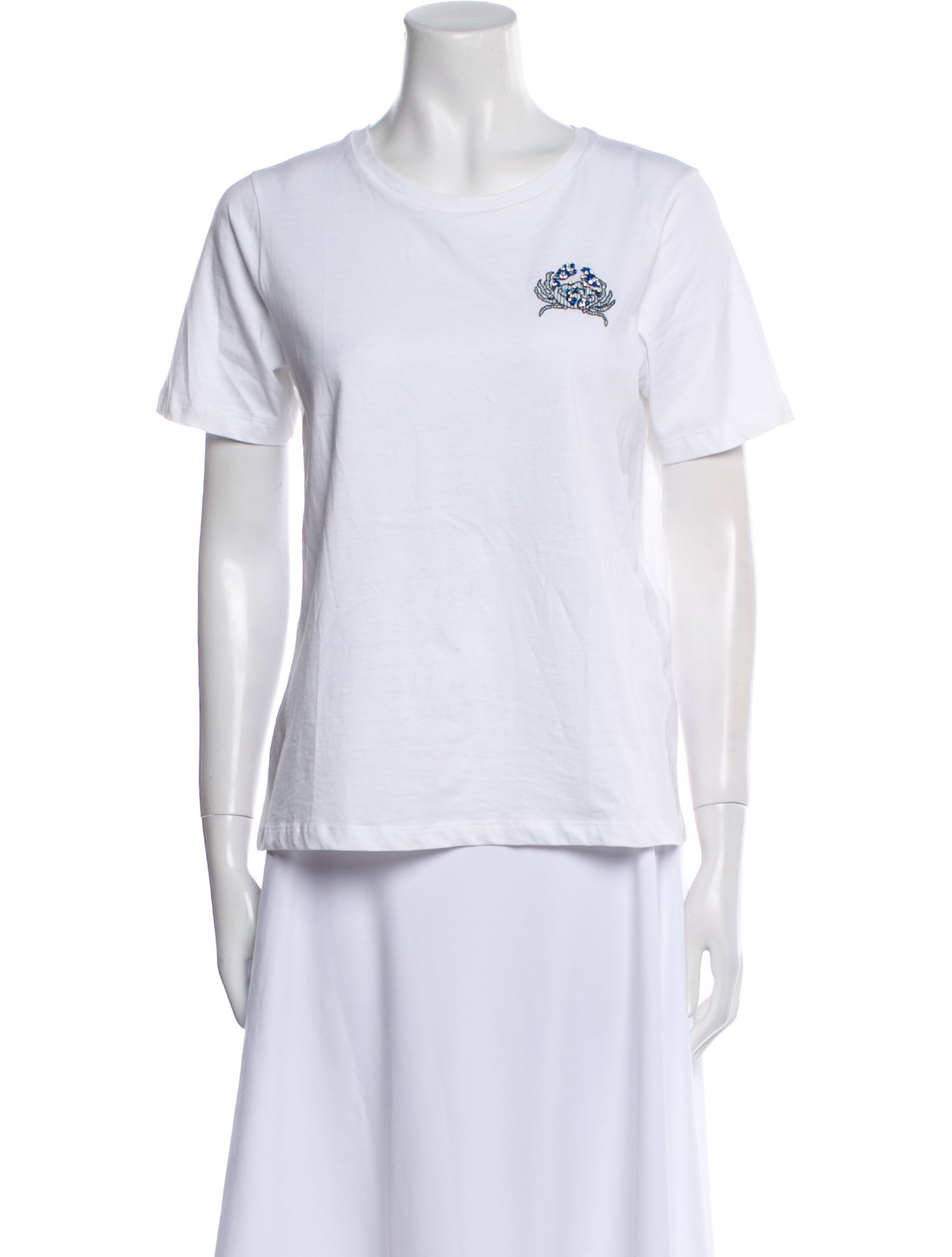 Maje Graphic Print Crew Neck T-Shirt w/ Tags