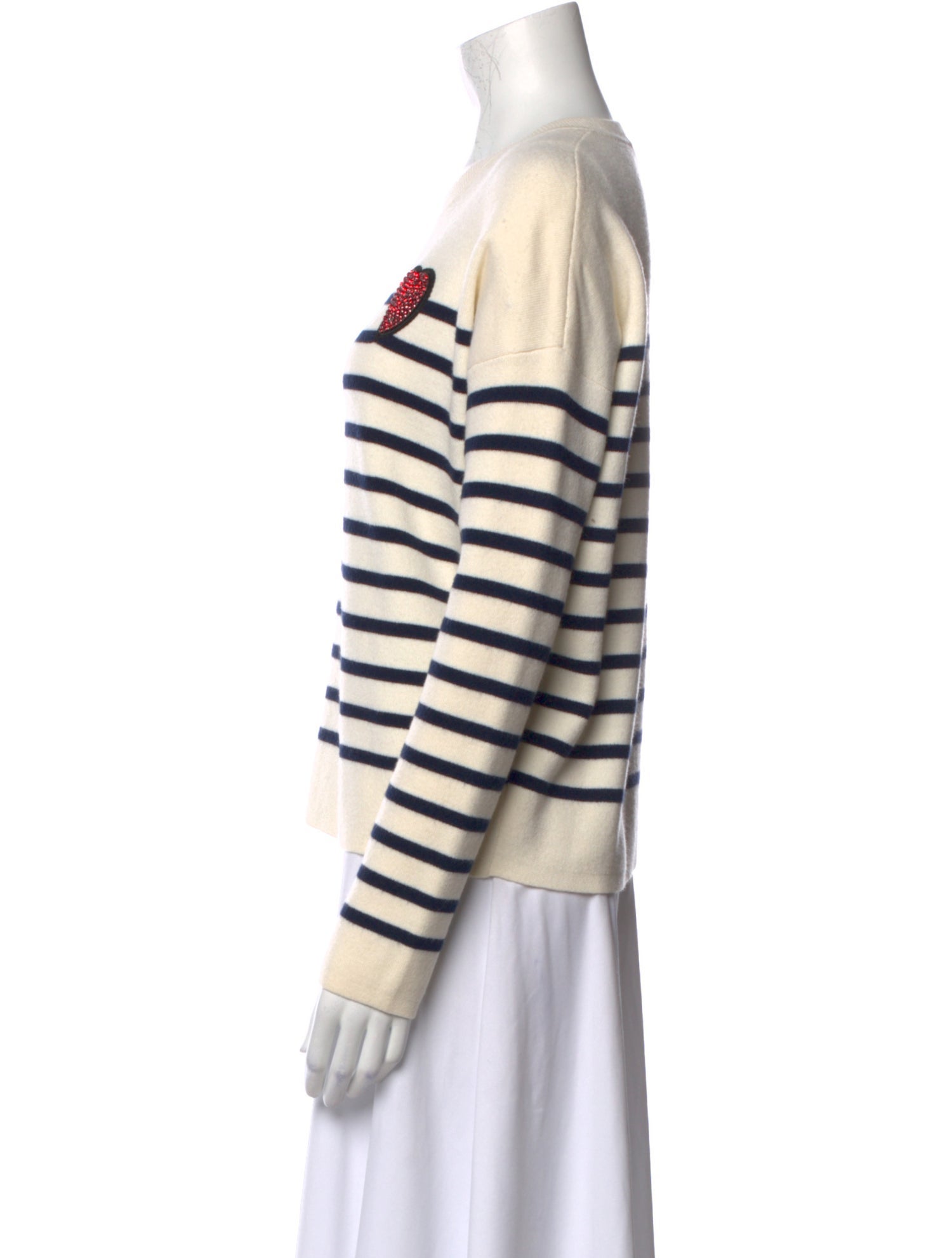 Maje Striped Crew Neck Sweater w/ Tags