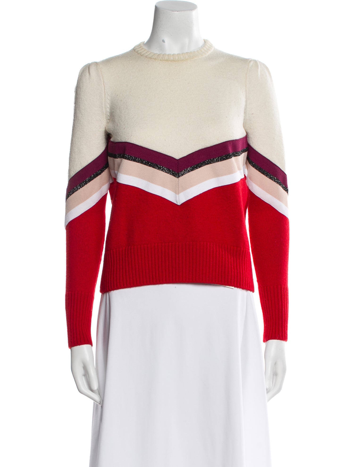 Maje Wool Striped Sweater