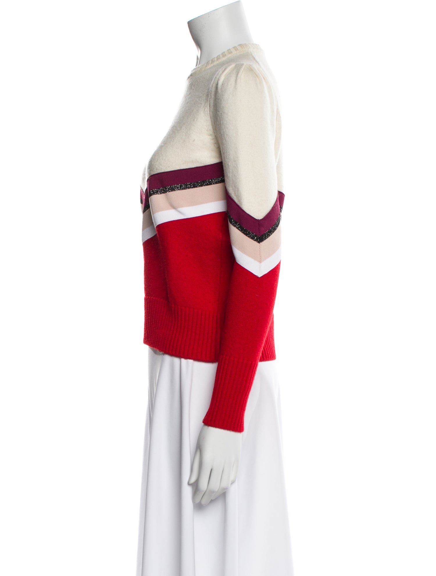 Maje Wool Striped Sweater