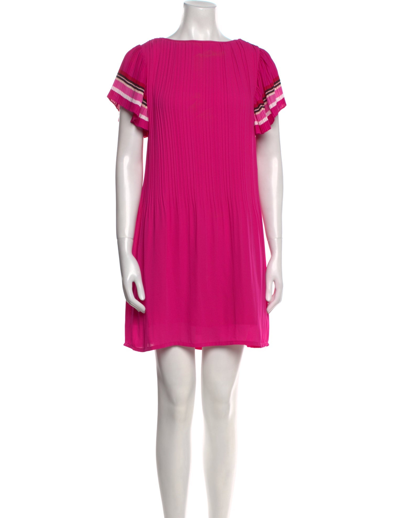 Maje Bateau Neckline Mini Dress