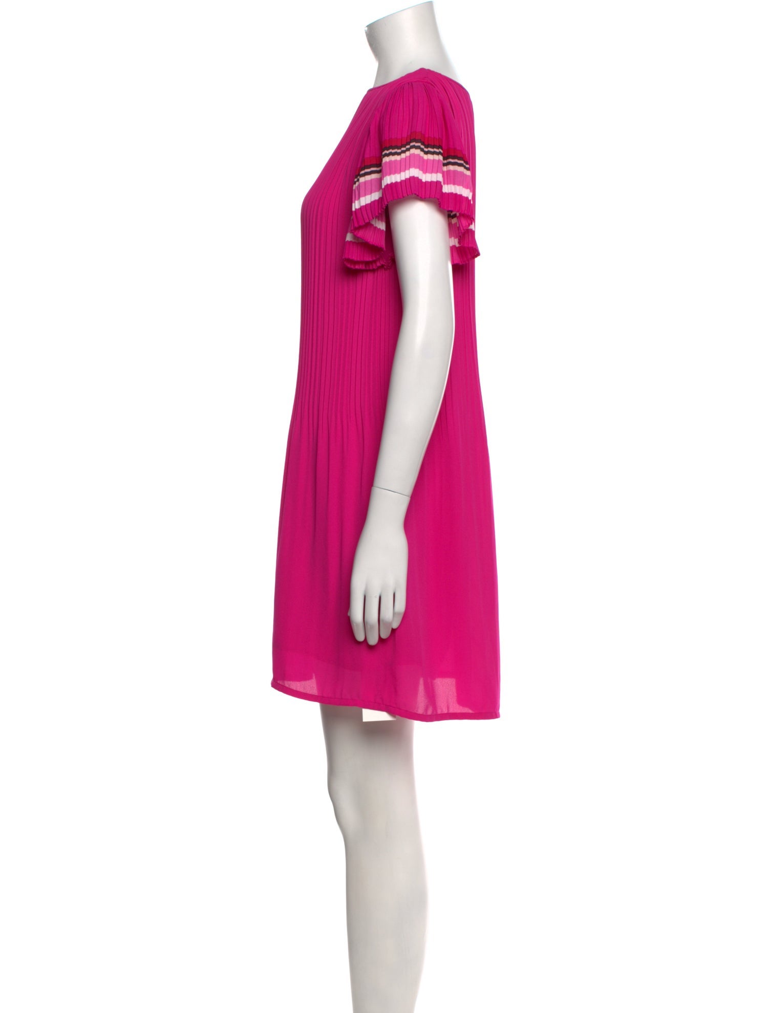 Maje Bateau Neckline Mini Dress