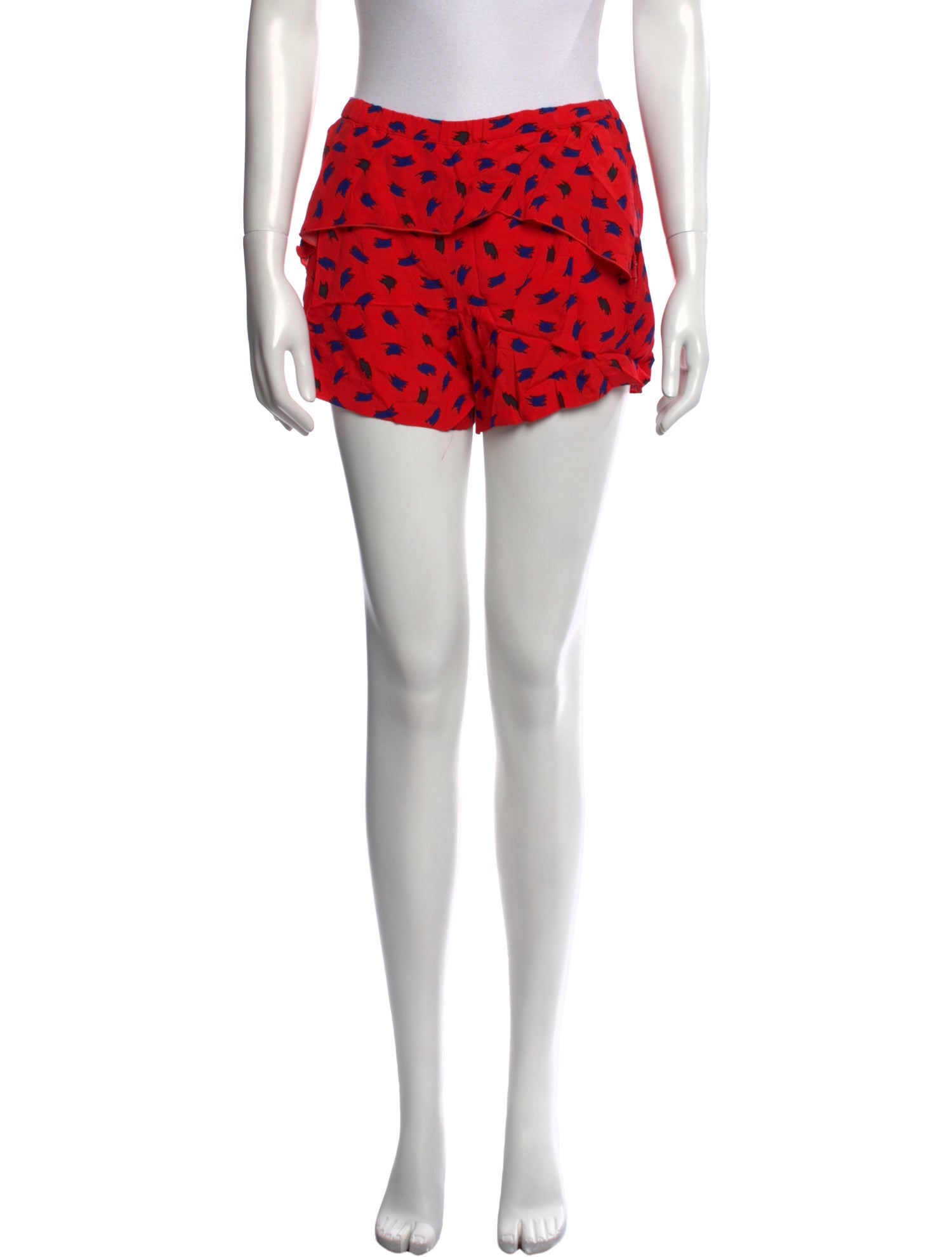 Maje Printed Mini Shorts