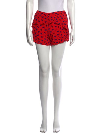 Maje Printed Mini Shorts