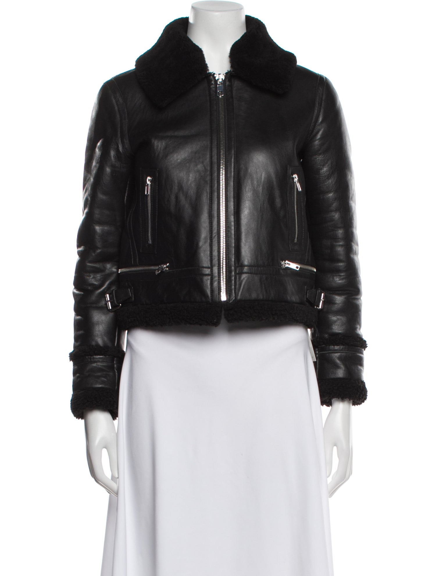 Maje Leather Biker Jacket