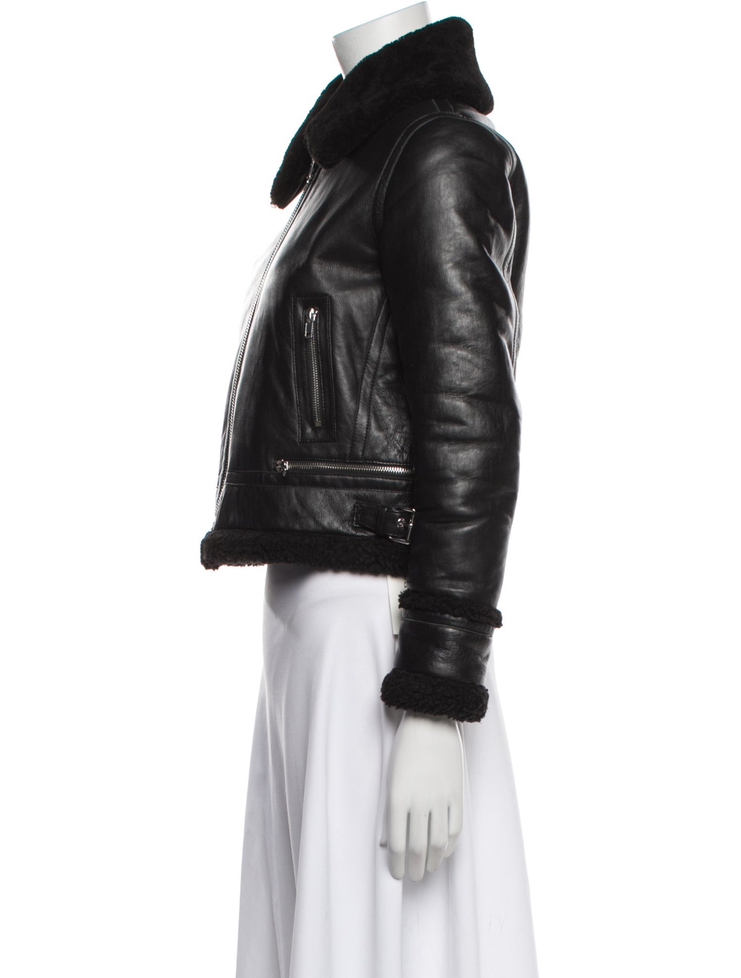 Maje Leather Biker Jacket