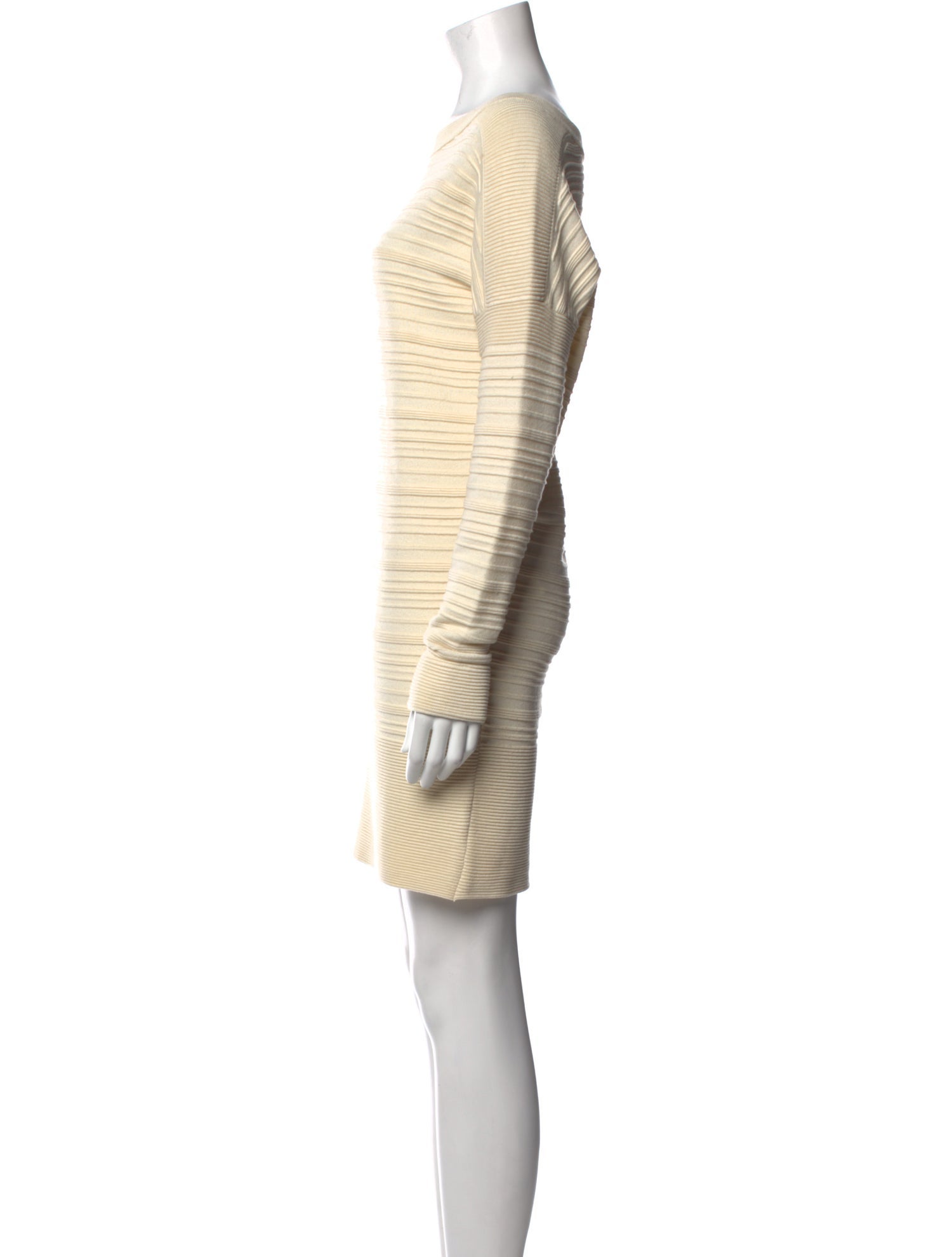 Maje Bateau Neckline Mini Dress