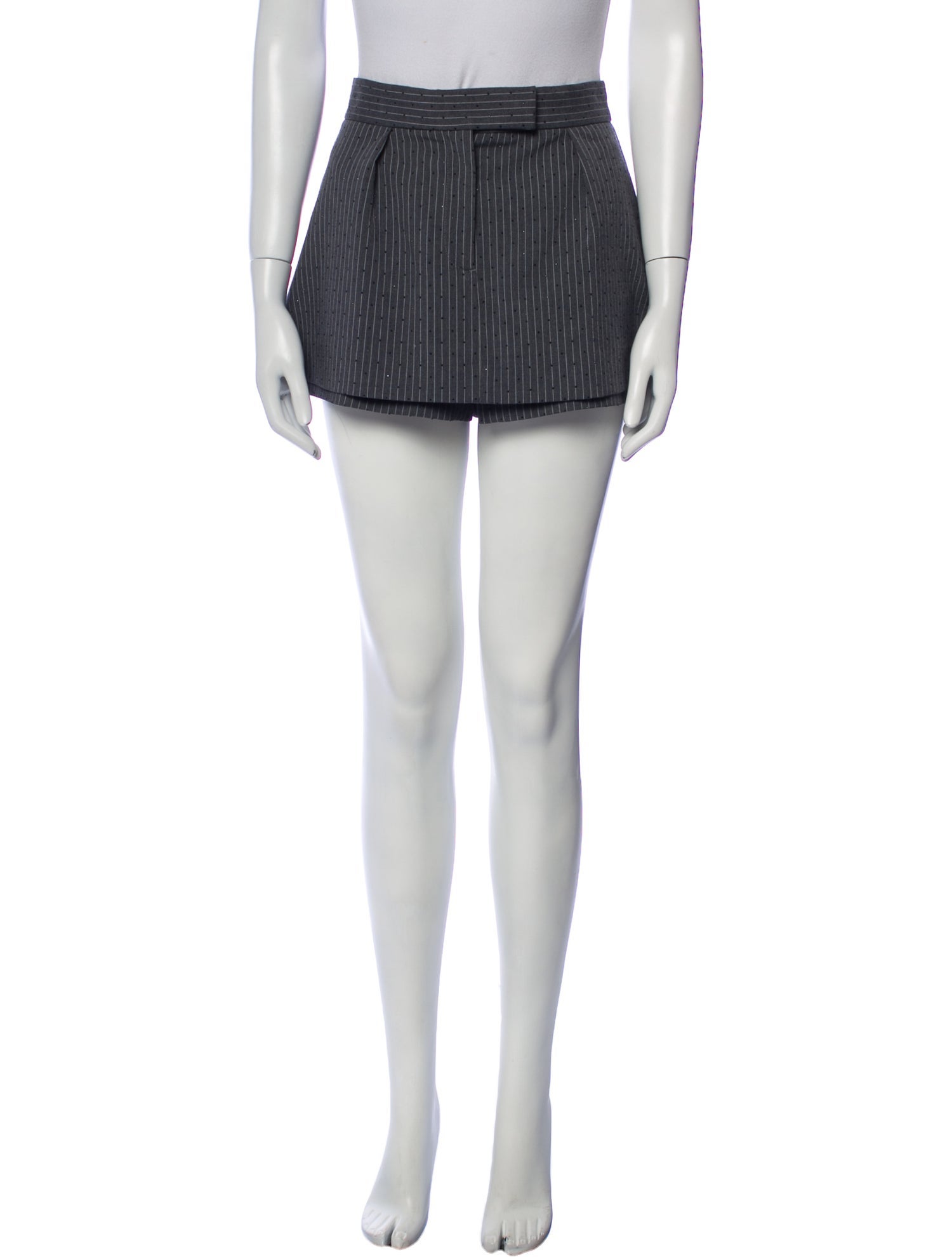 Maje Striped Mini Shorts