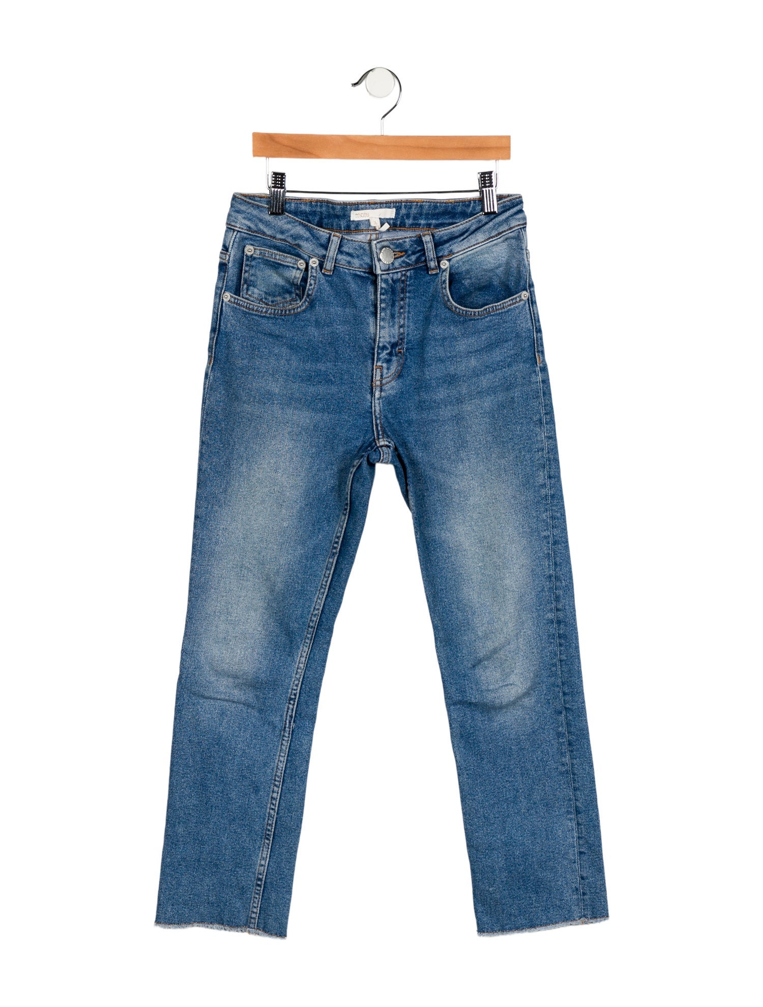 Maje Mid-Rise Straight Leg Jeans