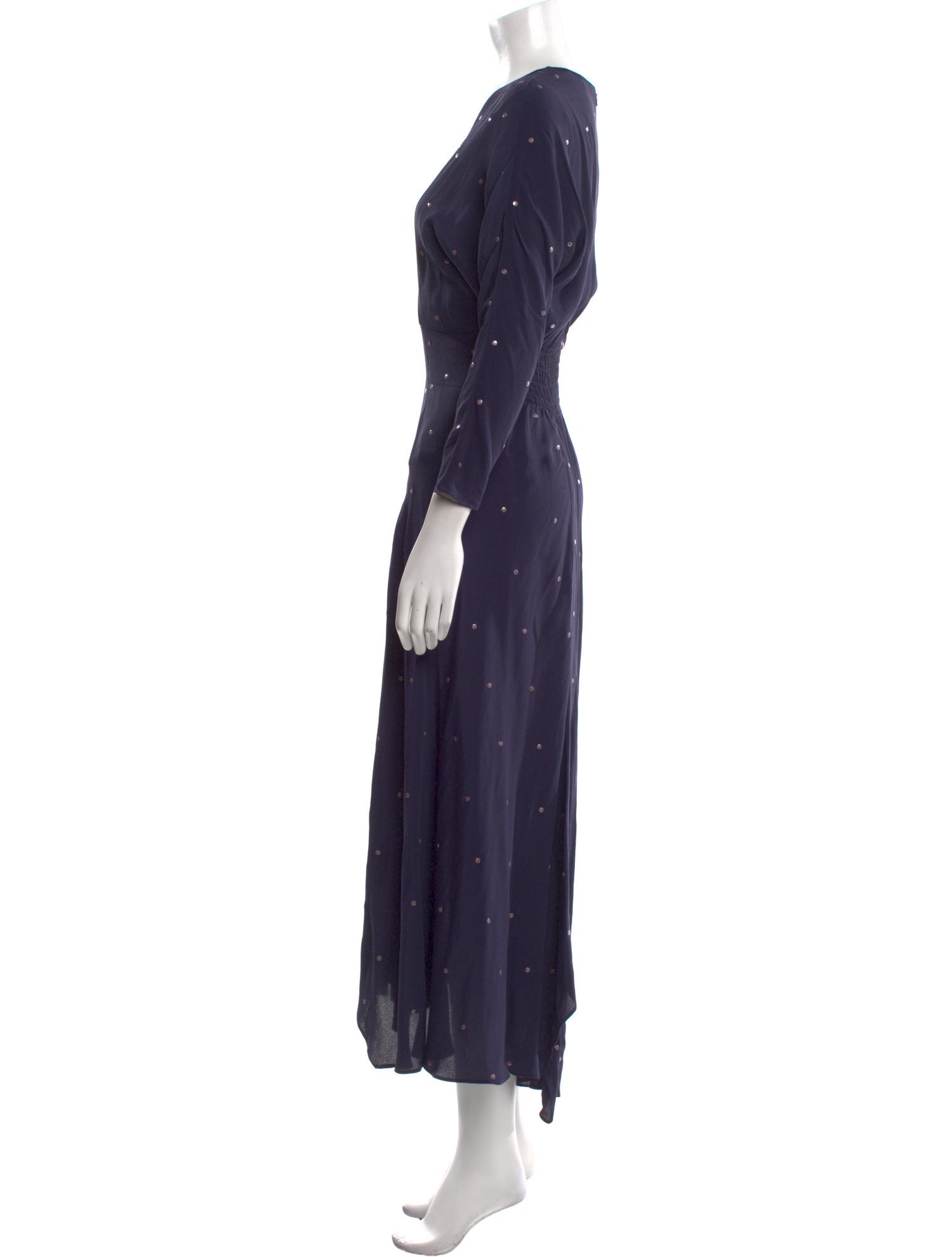 Maje V-Neck Long Dress