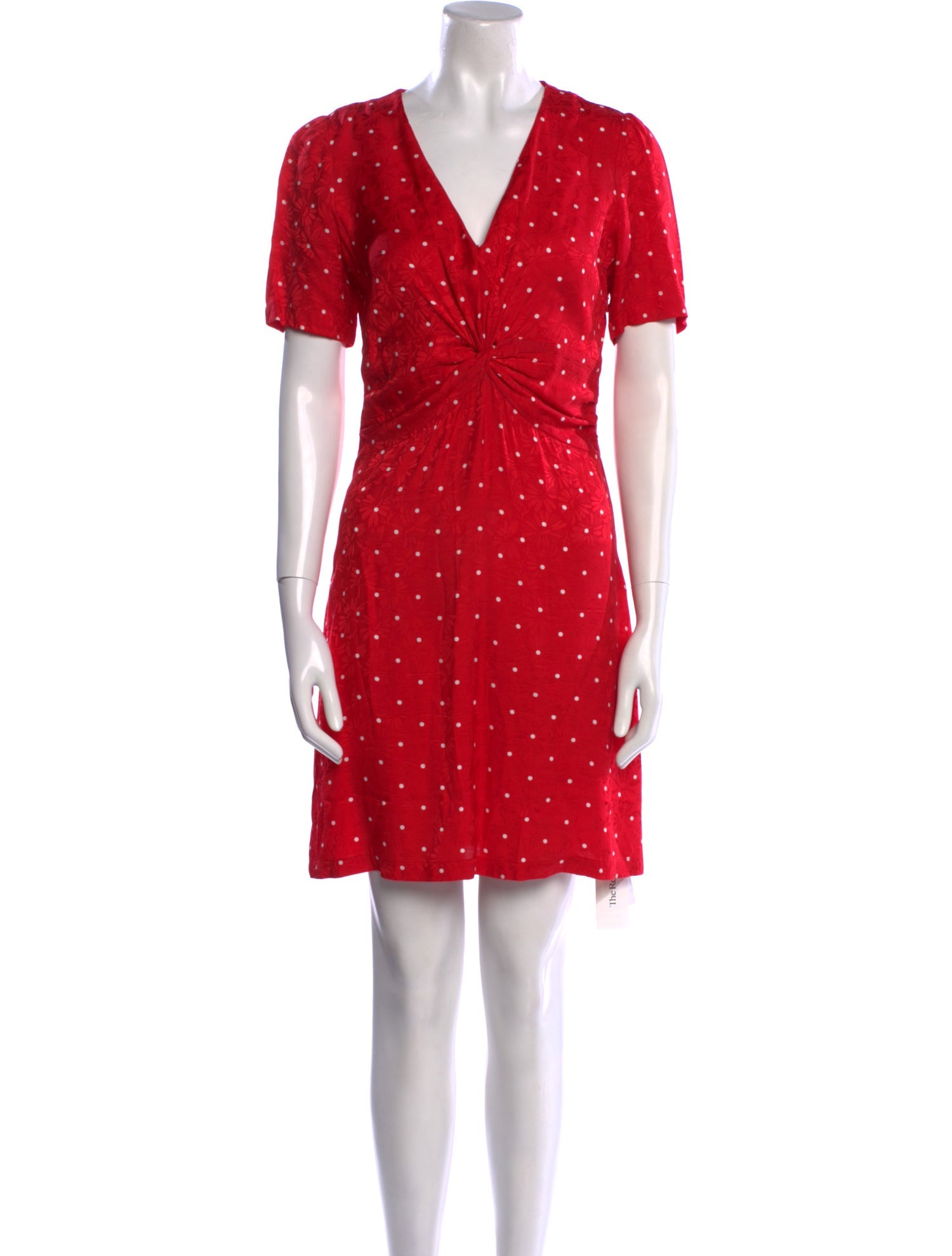 Maje Polka Dot Print Mini Dress