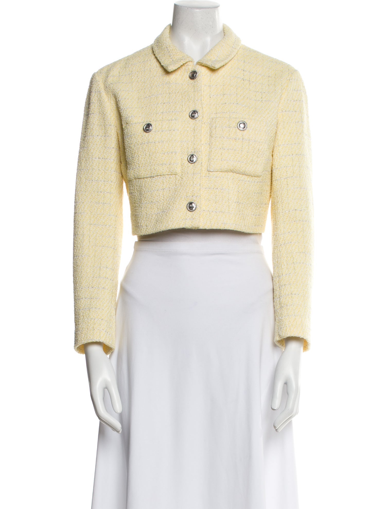 Maje Tweed Pattern Bolero