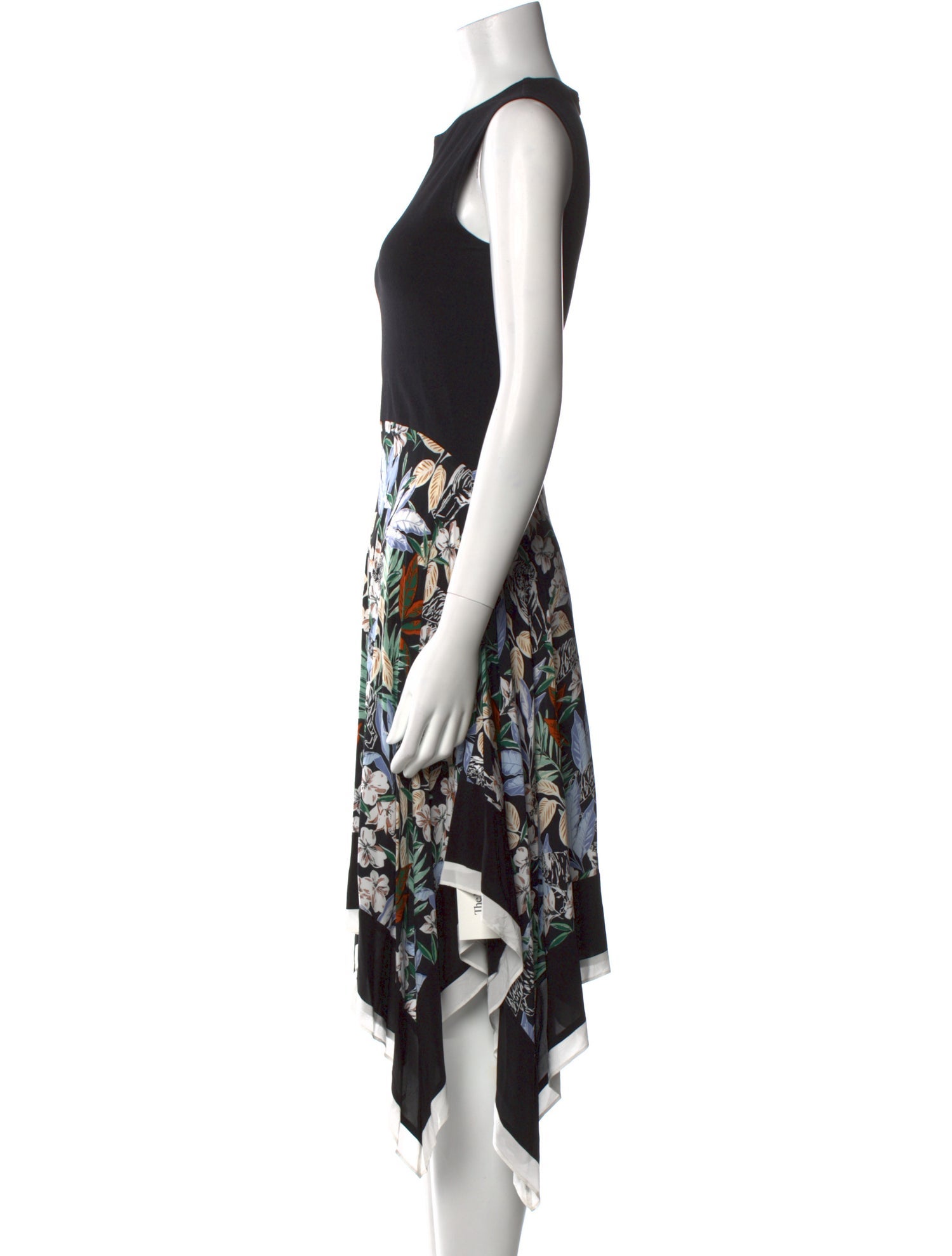 Maje Printed Midi Length Dress