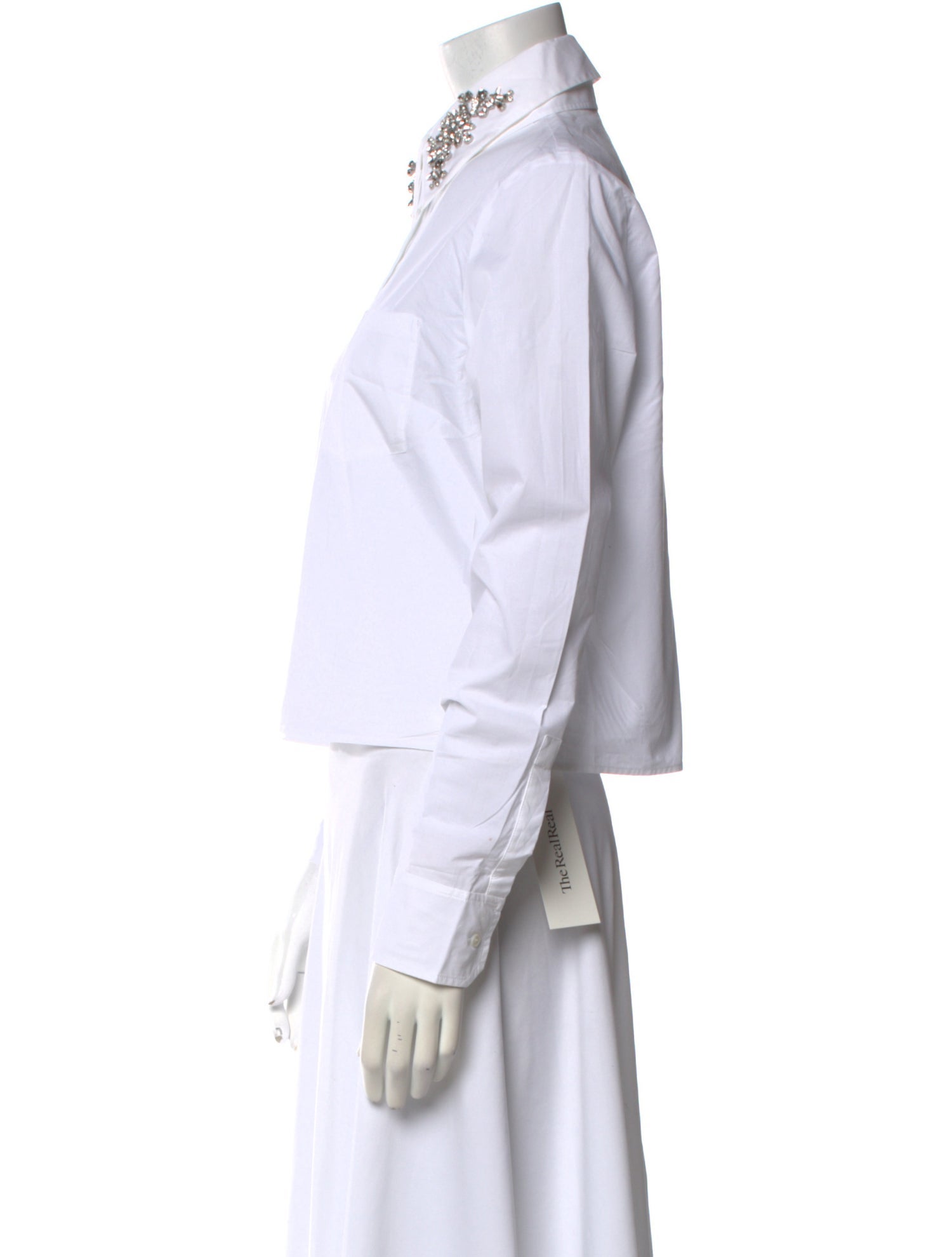 Maje Long Sleeve Button-Up Top