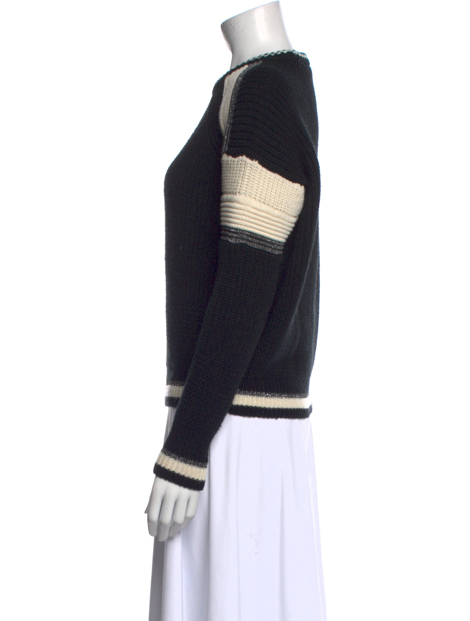 Maje Wool Striped Sweater