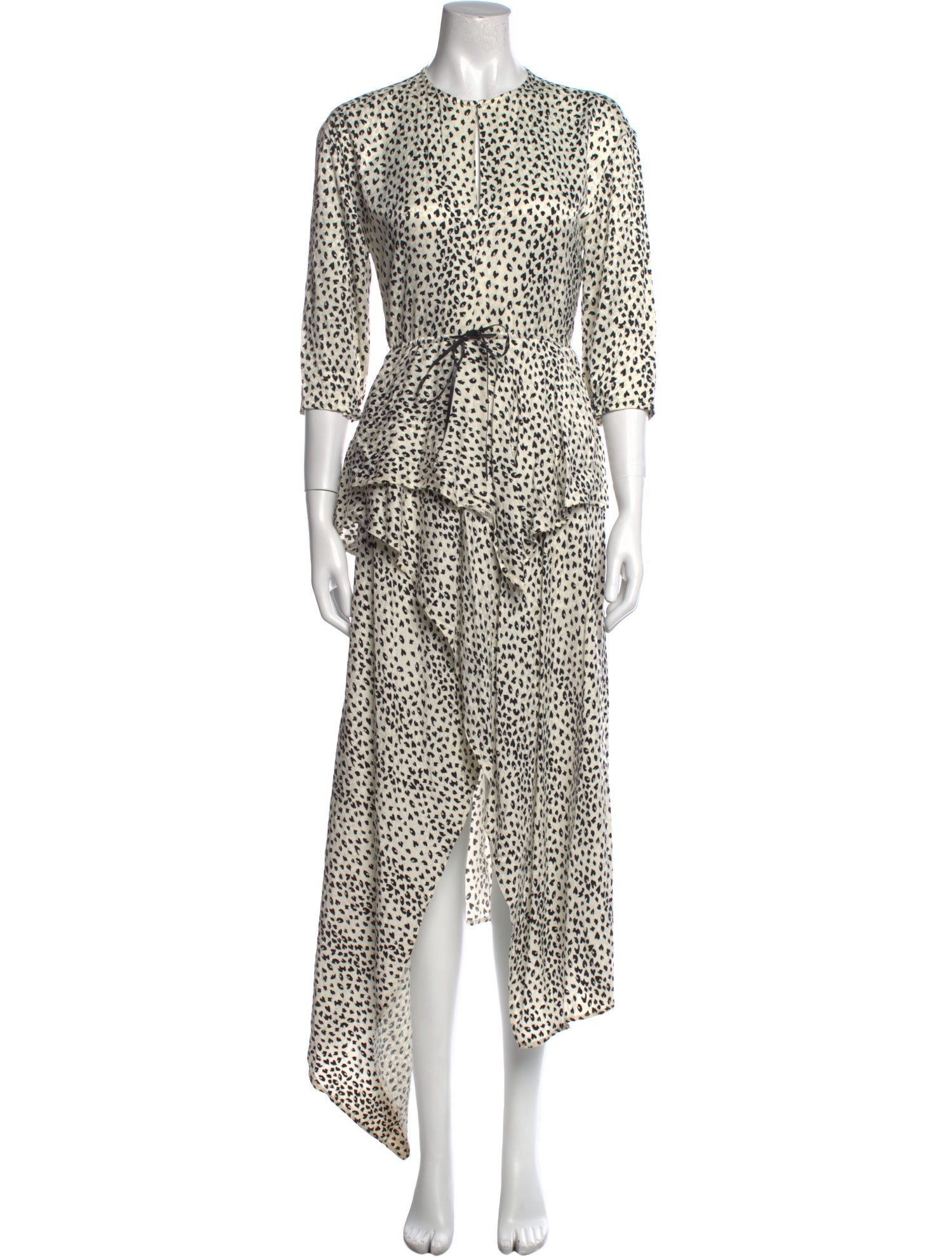 Maje Printed Long Dress