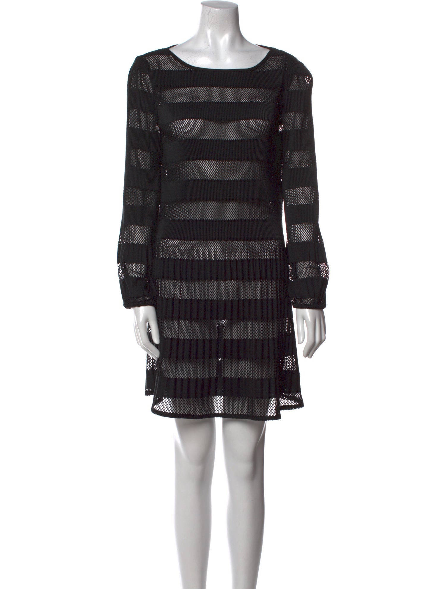 Maje Scoop Neck Mini Dress