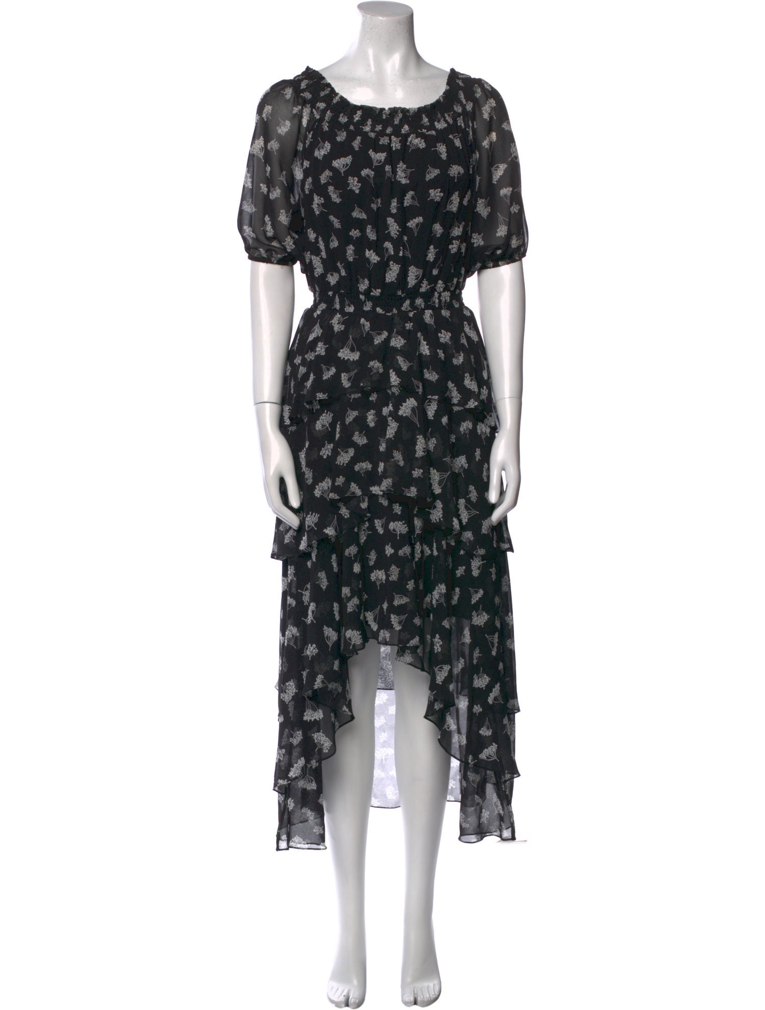 Maje Floral Print Long Dress